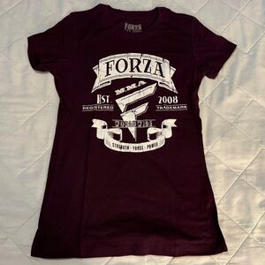Forza Sports MMA “Worldwide” Logo Short Sleeve T-Shirt Women’s Medium M Maroon